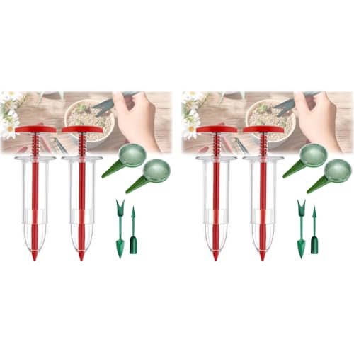 HASTHIP® Mini Seed Spreader Set Gardening Pot Seeding Tool Kit Planter Manual Seedlings Dibber Widger Sowing for Carrot Lettuce Spinach 12PCS HASTHIP® Mini Seed Spreader Set Gardening Pot Seeding Tool Kit Planter Manual Seedlings Dibber Widger Sowing for Carrot Lettuce Spinach 12PCS